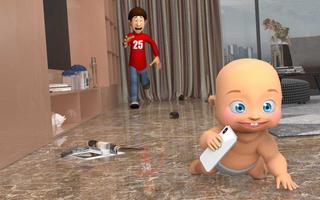 Naughty Twin Baby Simulator 3D تصوير الشاشة 2