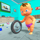 Naughty Twin Baby Simulator 3D simgesi