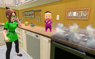 Naughty Twin Baby Simulator 3D capture d'écran 1
