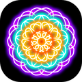 Glow Magic Doodle kaleidoscope