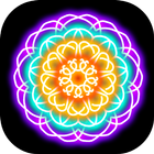 Glow Magic Doodle kaleidoscope icon