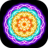 Glow Magic Doodle kaleidoscope icon