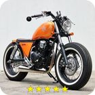 Modificação da motocicleta Chopper ícone
