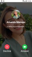 Amanda Manopo - Video Call Prank capture d'écran 1