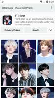 BTS Suga - Video Call Prank پوسٹر