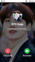 BTS Suga - Video Call Prank اسکرین شاٹ 1