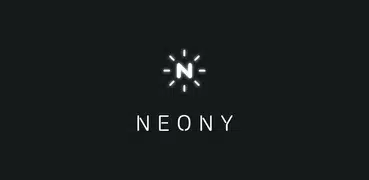 NEONY - neon sign text on pic