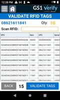 GS1 Verify RFID Validation capture d'écran 2