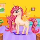 Rainbow Unicorn Makeover: Salon de coiffure pour APK