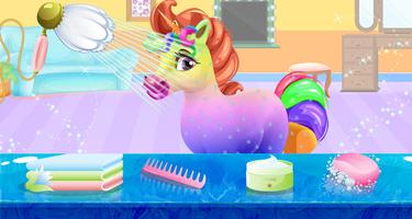 Rainbow Unicorn Makeover: Salon Rambut untuk Anak syot layar 2