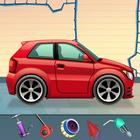 Kids sports car wash - car washing garages game icon