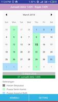 Kalender Puasa Wajib Sunnah الملصق