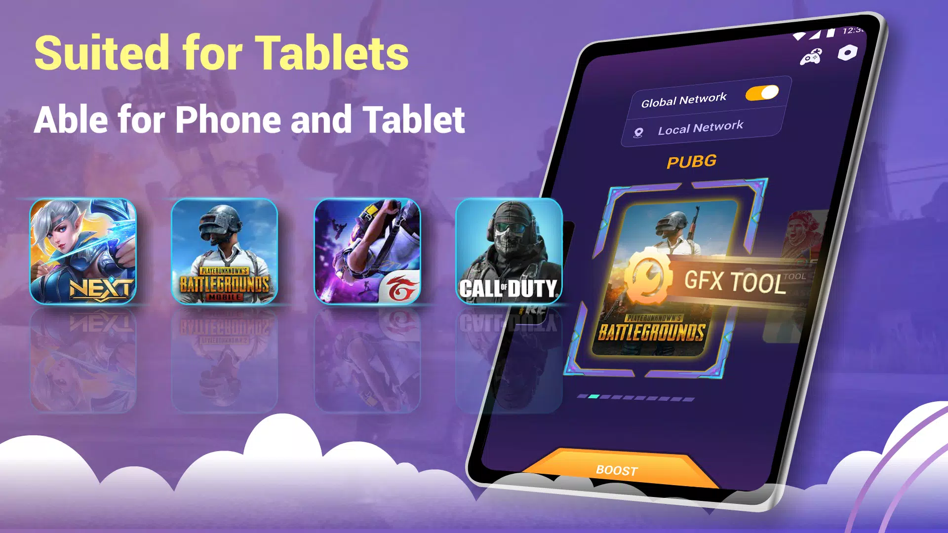 Download TBOOST Game Booster & GFX Tool android on PC