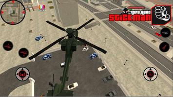 Stickman Rope Hero Vegas captura de pantalla 1