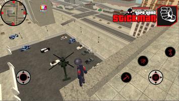 Stickman Rope Hero Vegas captura de pantalla 2