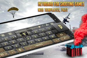 Keyboard for Shooting Games - Msg Templates, Fast poster