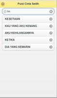 Puisi Cinta Sedih syot layar 1