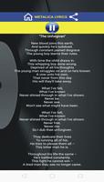 The Unforgiven Lyrics App capture d'écran 1