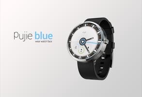Pujie Blue - Wear Watch Face Affiche