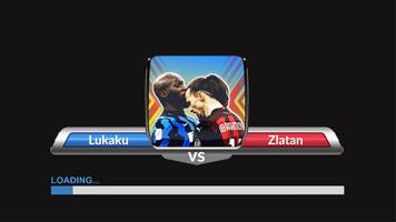 Zlatan vs Lukaku постер