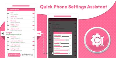 Quick Phone Settings Assistant poster