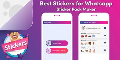 Best Stickers for Whatsapp - Sticker Pack Maker poster