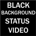 Black background video status icono