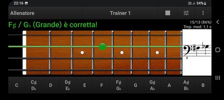 2 Schermata Allenatore note chitarra basso