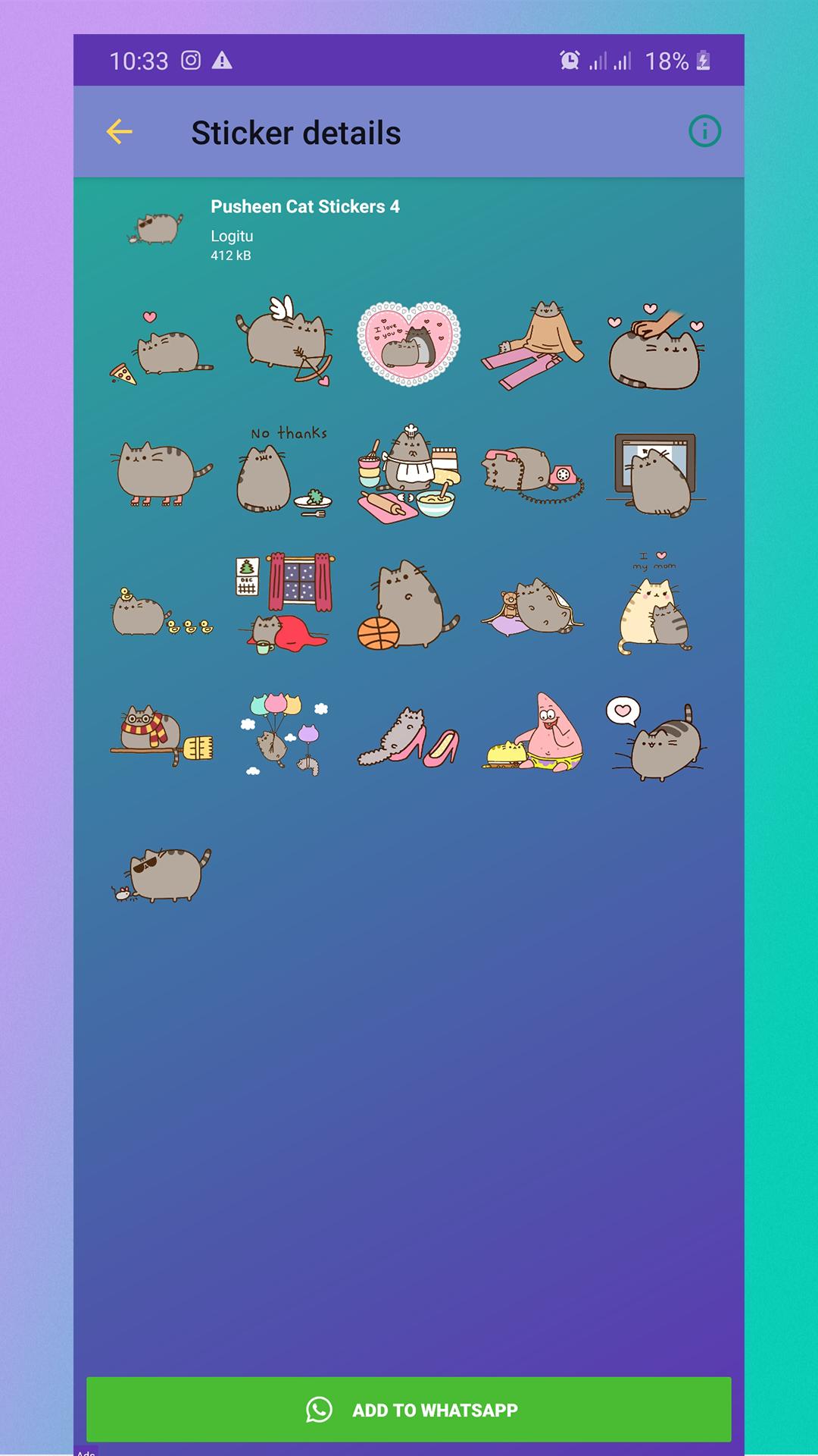Pusheen Stickers WAStickerApps for Android - APK Download