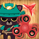 Samurai Cat Spinner - Crazy Ninja APK