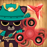 Samurai Cat Spinner icône