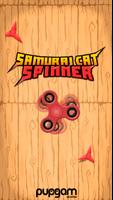 Samurai Cat Spinner Affiche