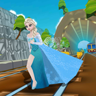 ice queen elsa runner game أيقونة