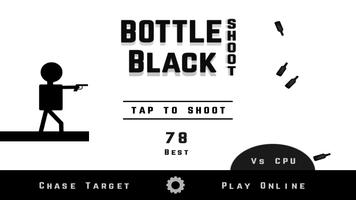 Bottle Shoot Black poster