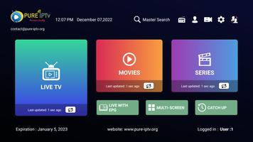 Pure IPTV スクリーンショット 1