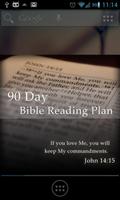 Bible Reading Plan - 90 Day Poster