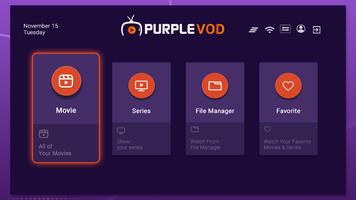 Purple VOD - IPTV Player plakat