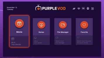 Purple VOD - IPTV Player Plakat