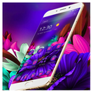 Thème Fleur Pourpre Lumineux APK