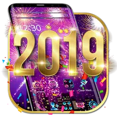 Happy New Year 2019 theme APK download