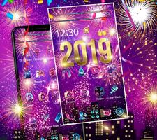 برنامه‌نما Happy New Year 2019 theme عکس از صفحه