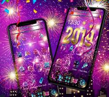 برنامه‌نما Happy New Year 2019 theme عکس از صفحه