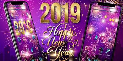 برنامه‌نما Happy New Year 2019 theme عکس از صفحه