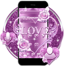 Lavender Love Heart Theme APK