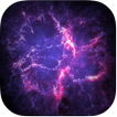 Purple Neon Galaxy Space Theme