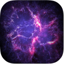 Purple Neon Galaxy Space Theme APK