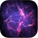 Purple Neon Galaxy Space Theme ícone