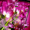 Purple Tulip Flowers Theme APK