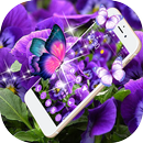 Purple Romantic Nature Flower Theme APK