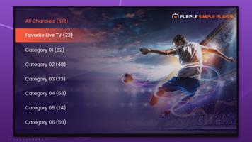 Purple Simple - IPTV Player ポスター
